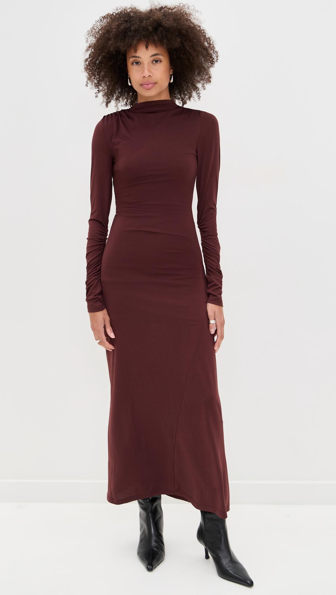 contour maxi dress