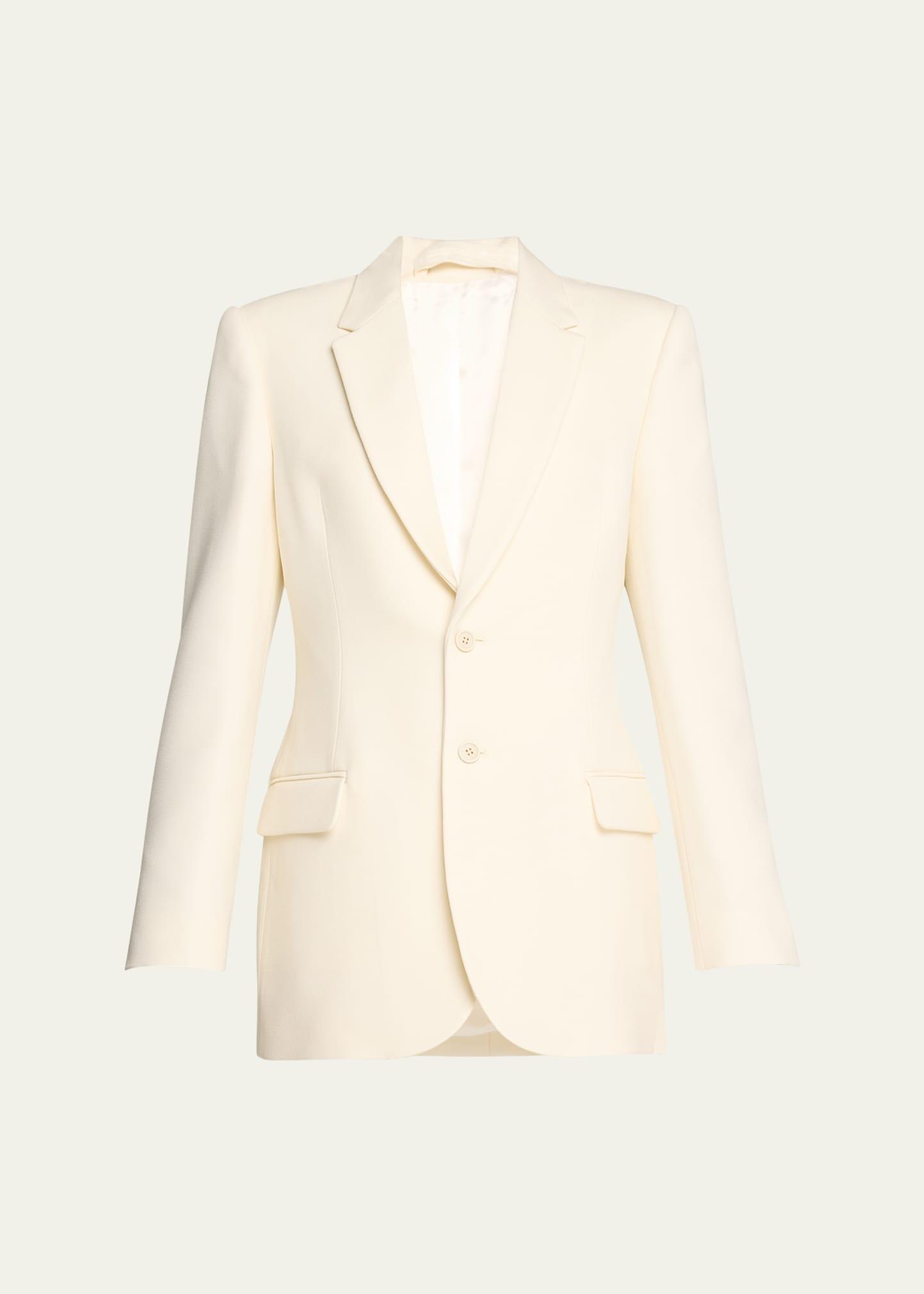 contour wool blazer