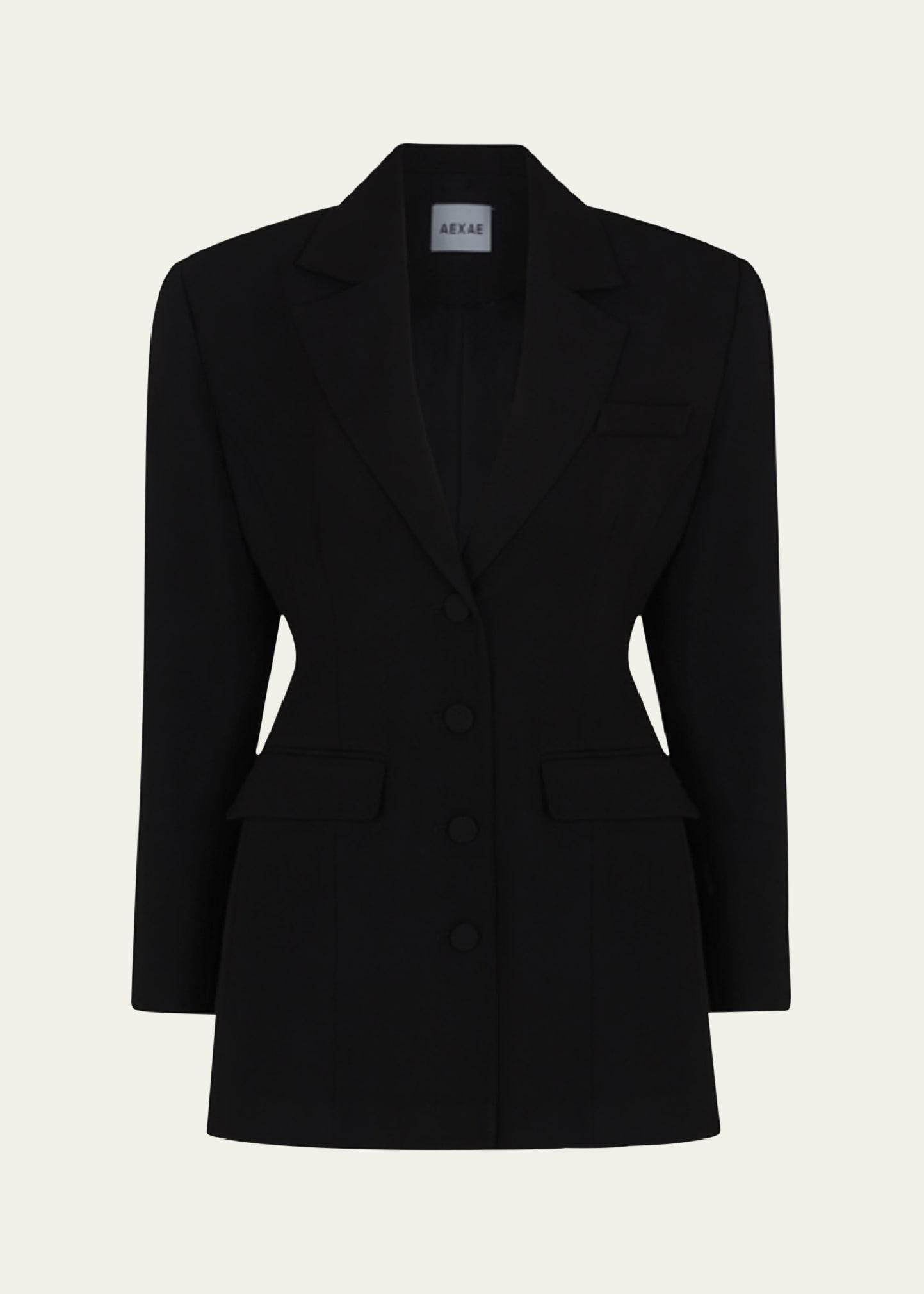 contoured mini blazer dress