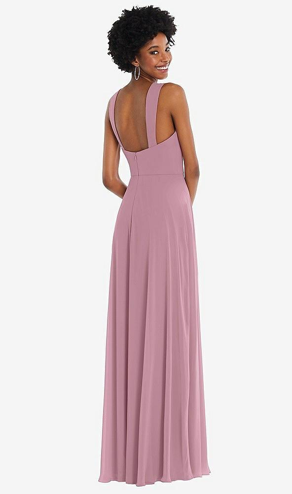 contoured wide strap sweetheart maxi dress