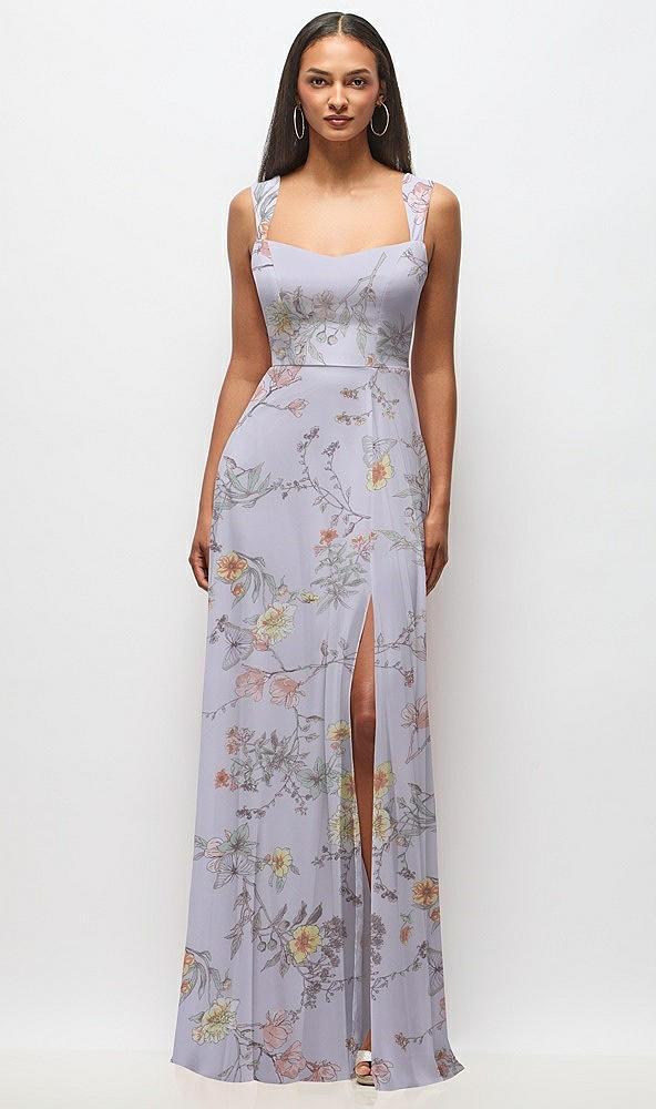 contoured wide strap sweetheart maxi dress