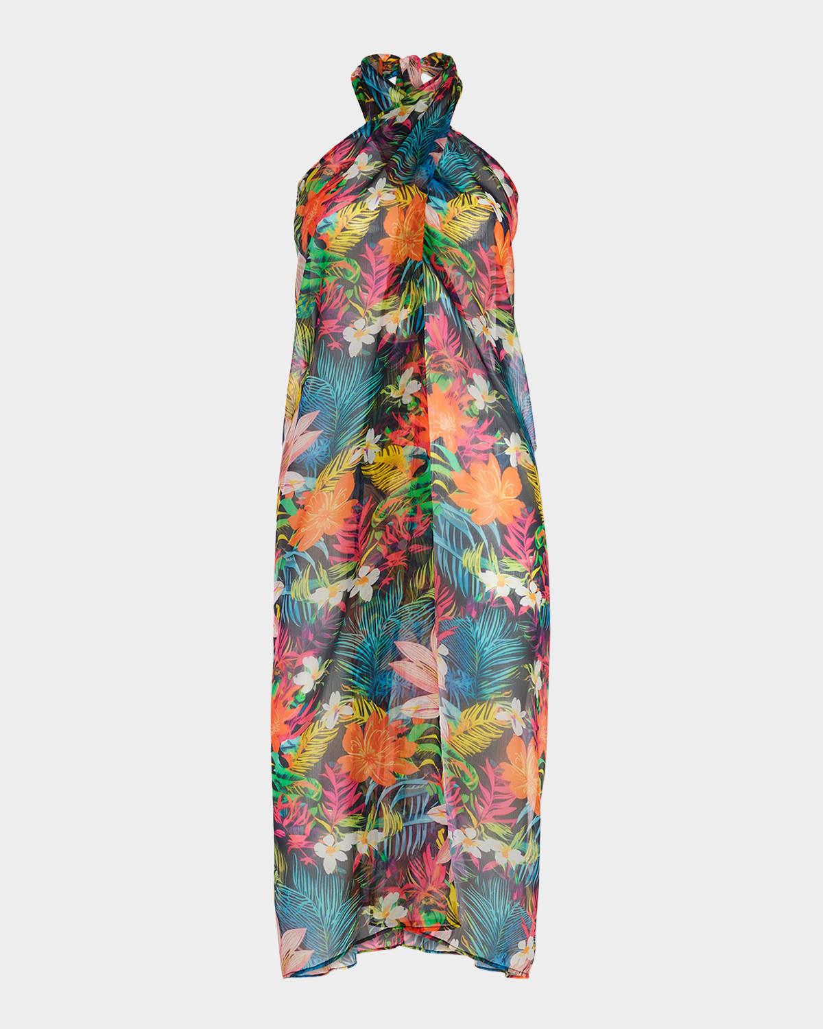 convertible aari halter midi dress