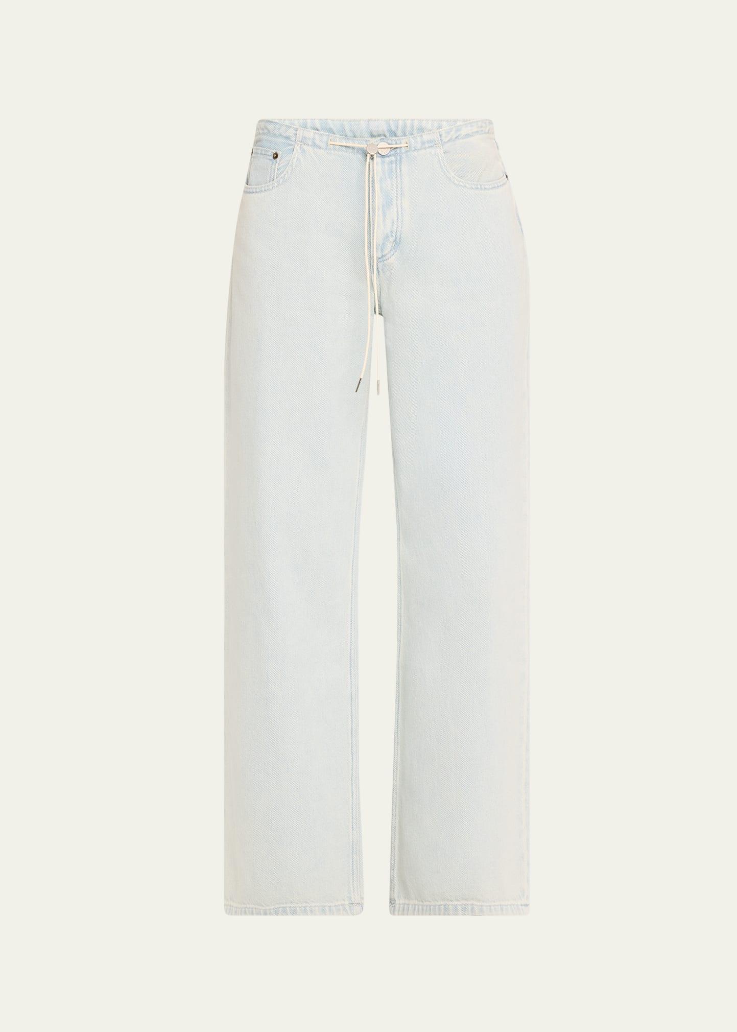 cool relaxed drawstring jeans