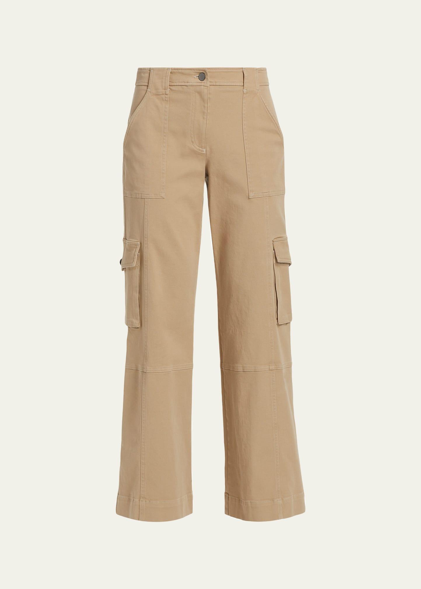 coop cotton twill topstitched cargo pants