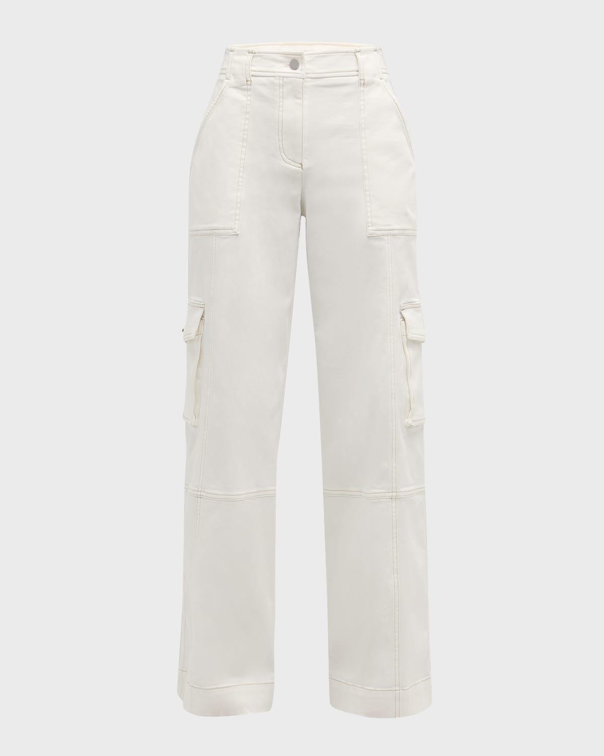 coop cotton twill topstitched cargo pants