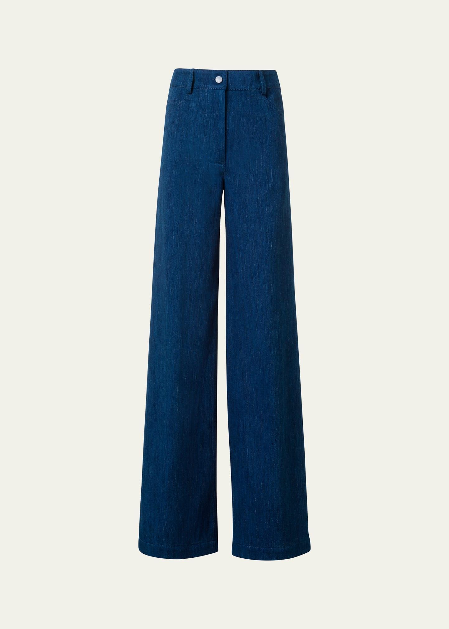 cooper denim wide leg pants
