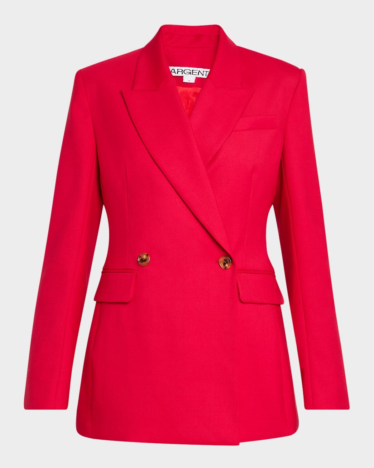 cooper double-breasted seasonless wool blazer