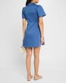 cooper flutter-sleeve mini wrap dress