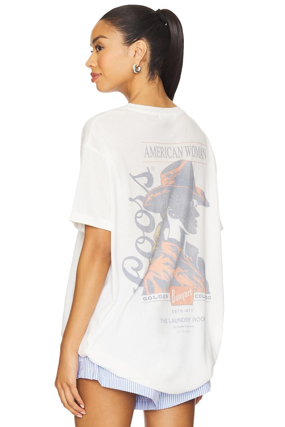 coors banquet american woman oversized tee