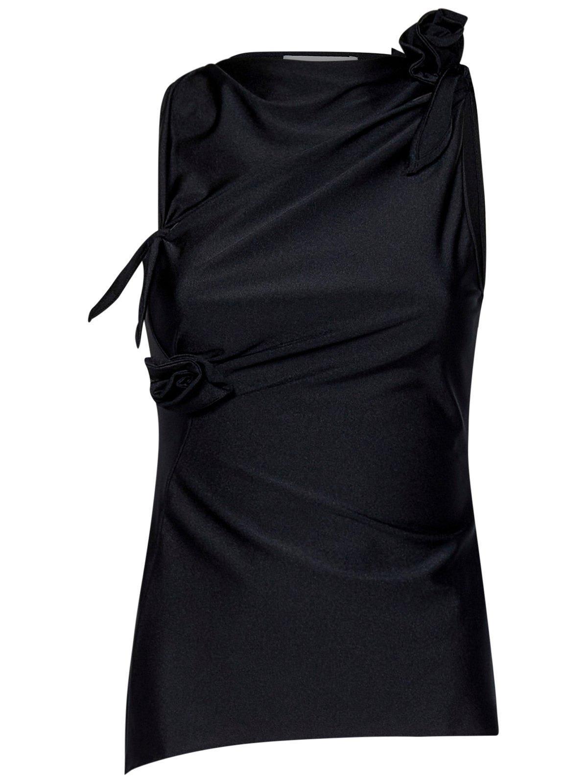 coperni asymmetric flower top