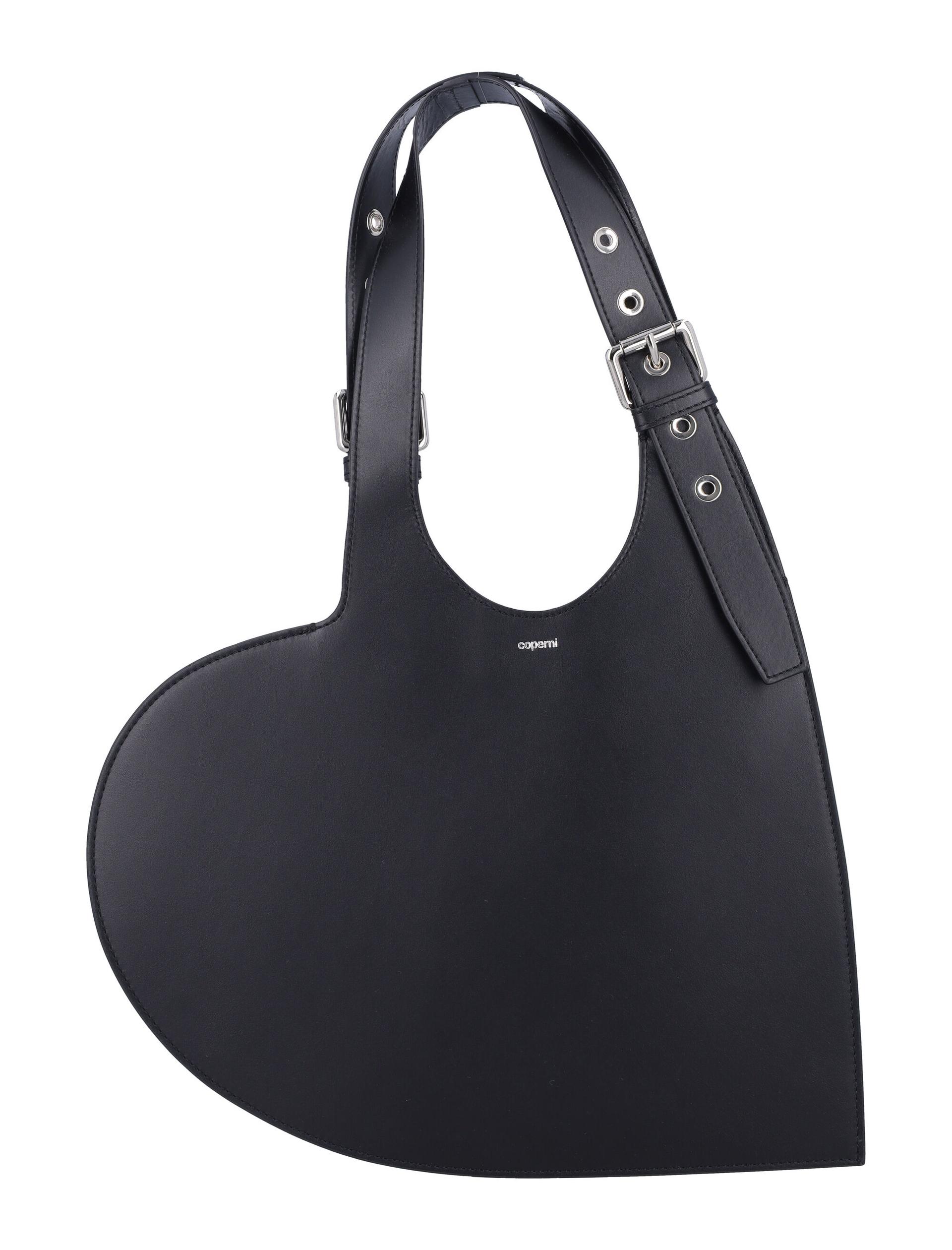 coperni belt heart tote black leather - women