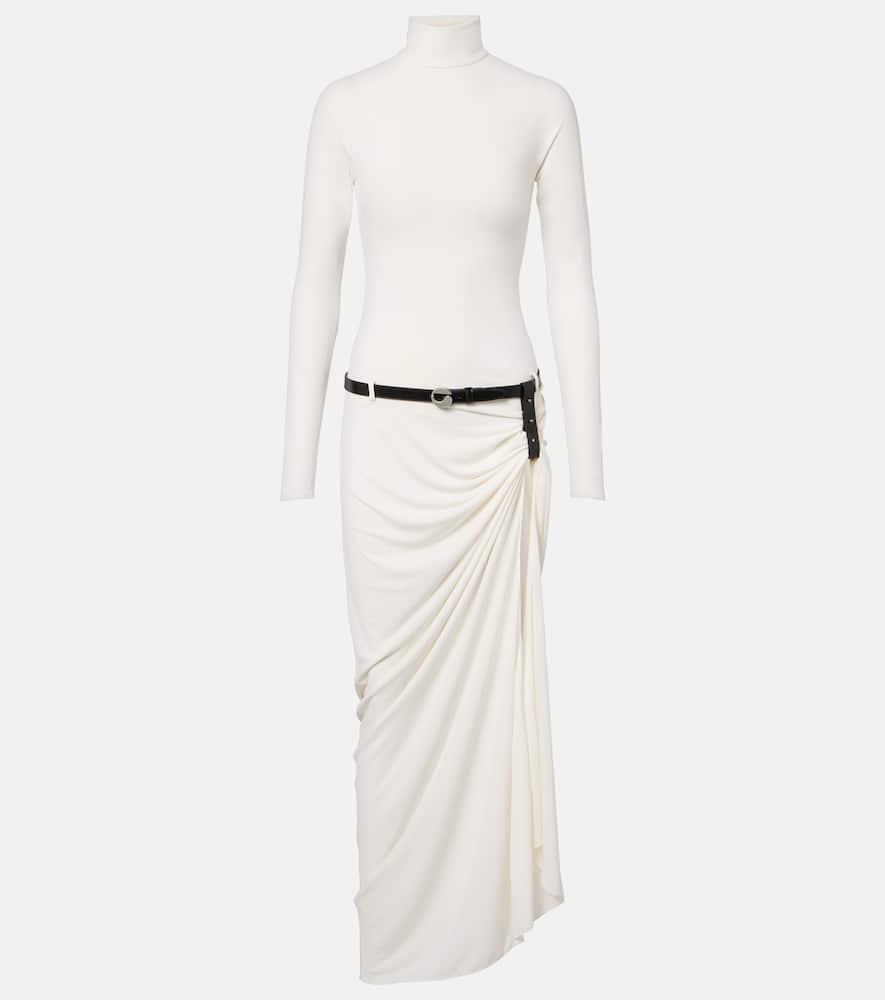 coperni belted draped gown