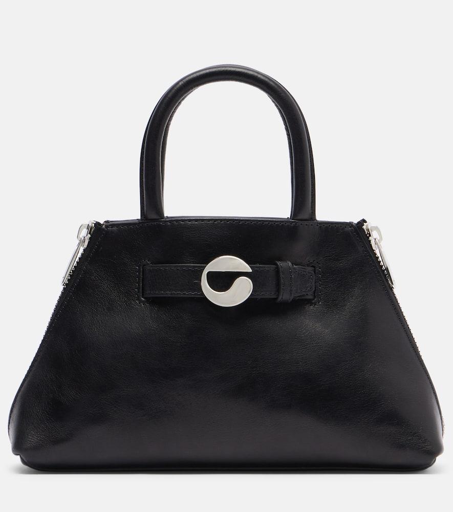 coperni data mini leather tote bag