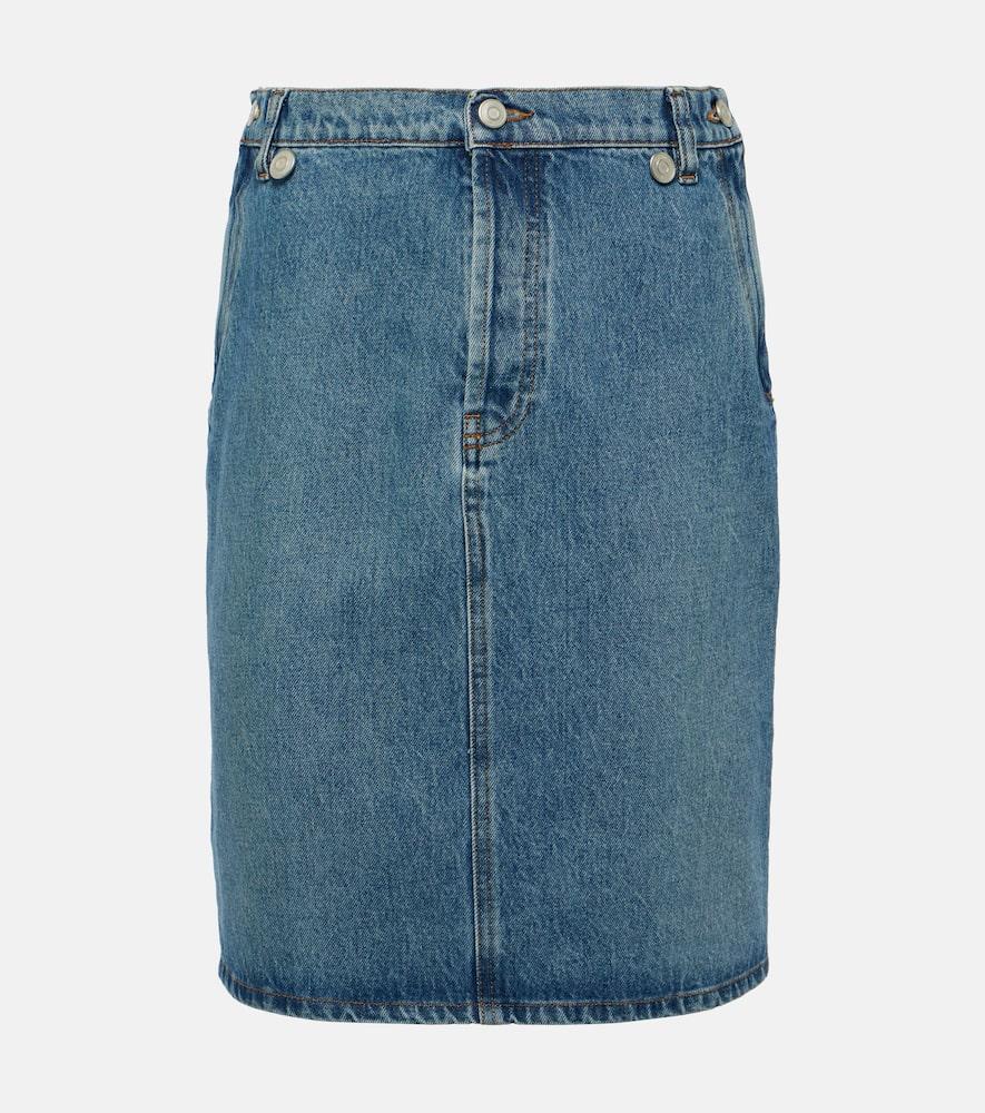 coperni denim pencil skirt