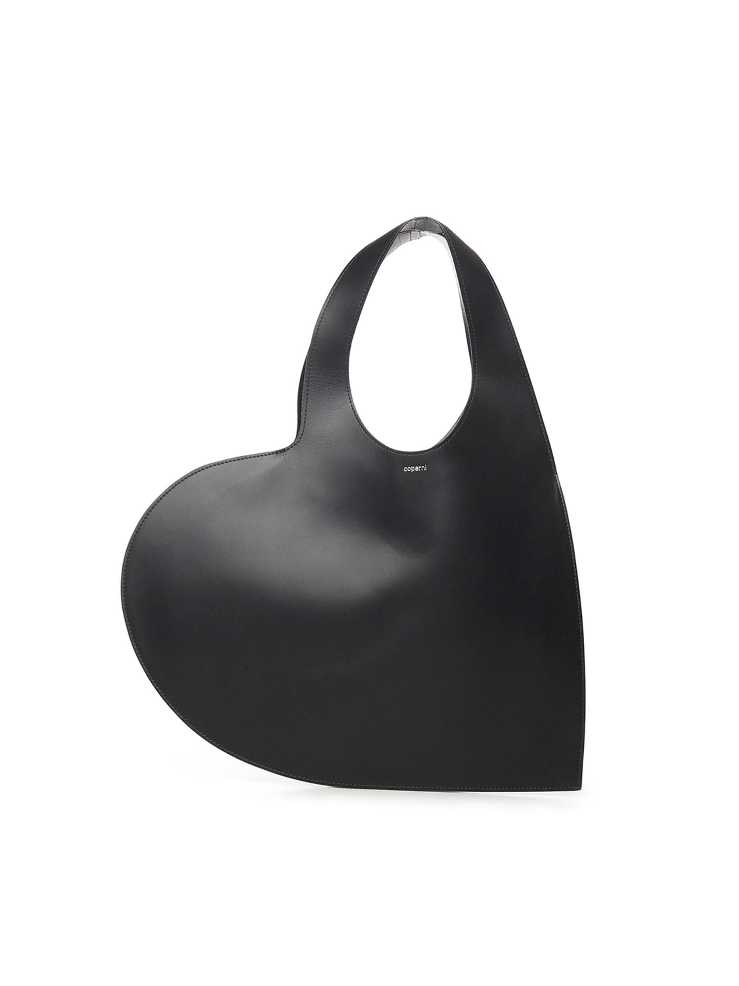 coperni double heart leather bag