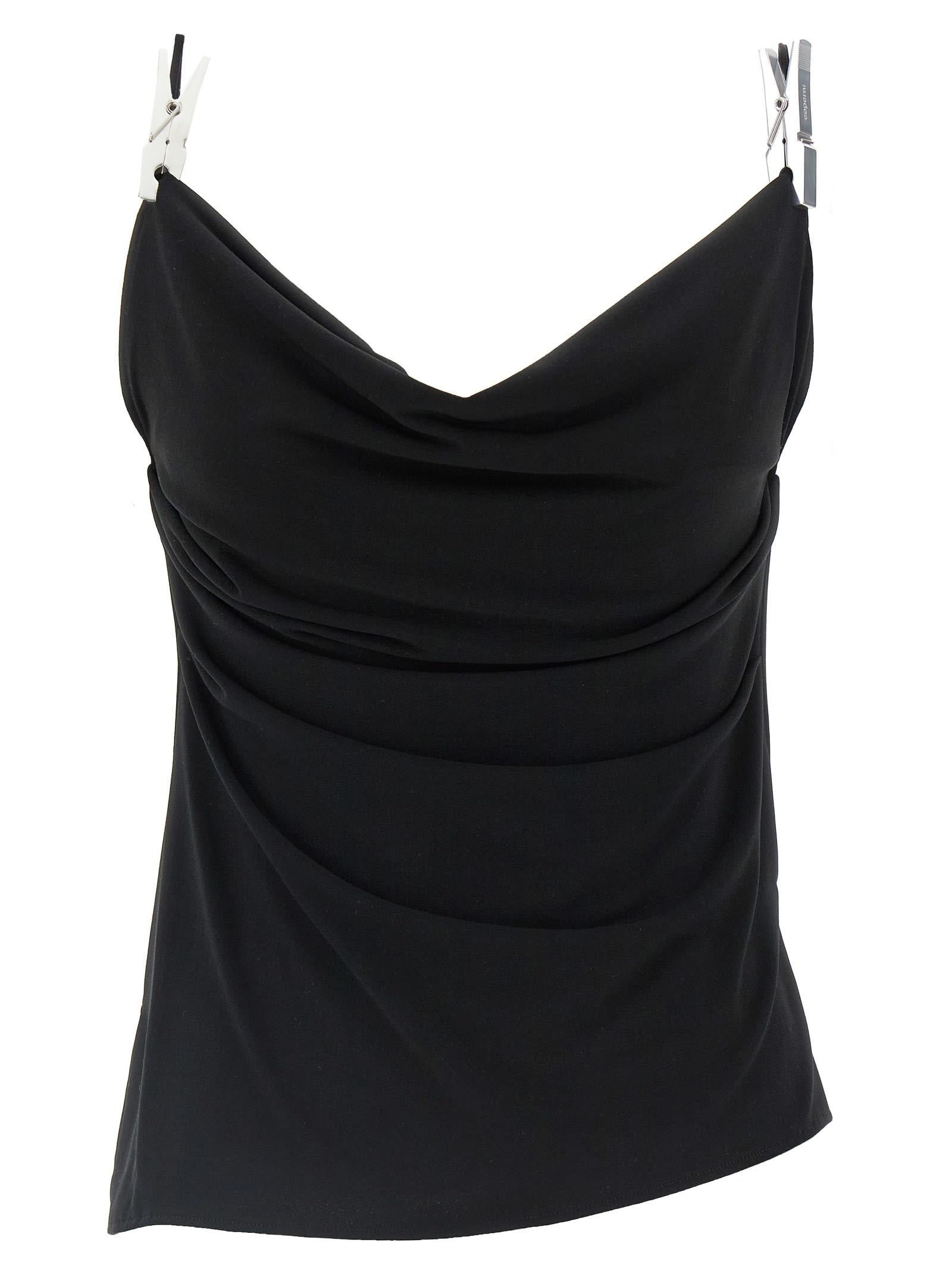 coperni draped washing clip gala top