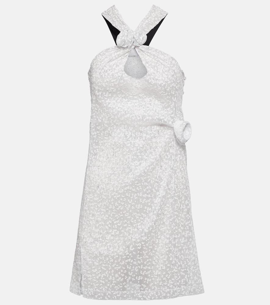 coperni embellished halterneck minidress