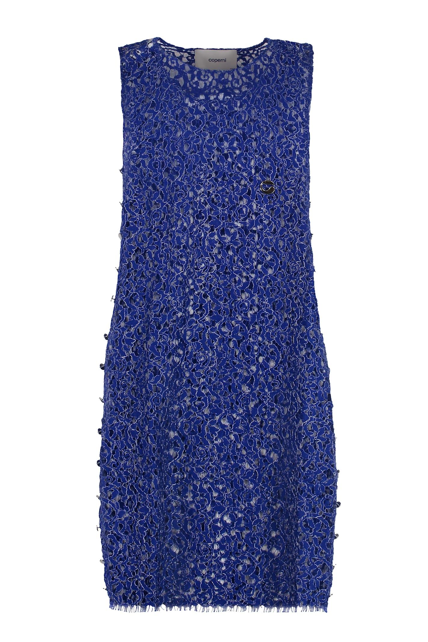 coperni floral lace dress