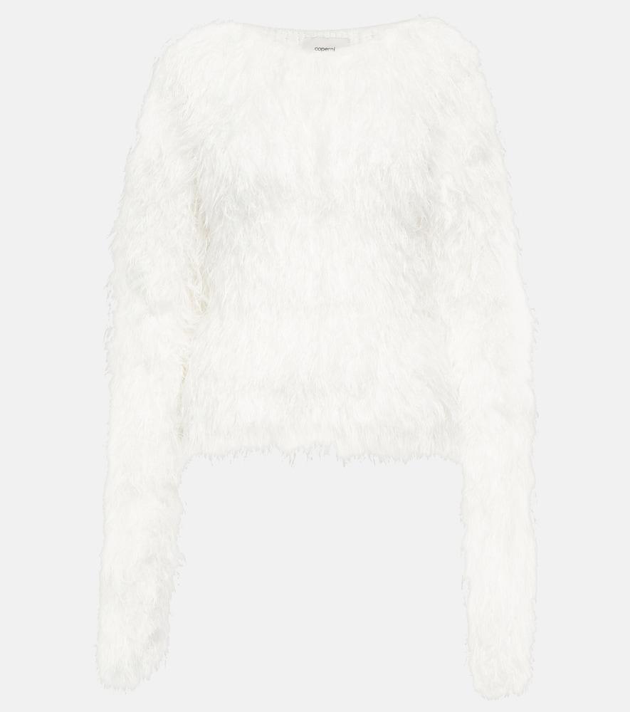 coperni fluffly knit sweater