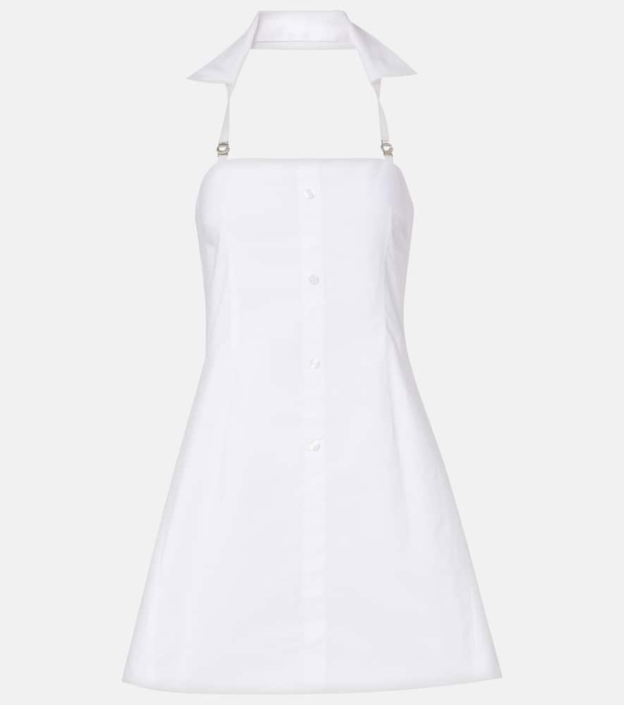 coperni halterneck cotton minidress