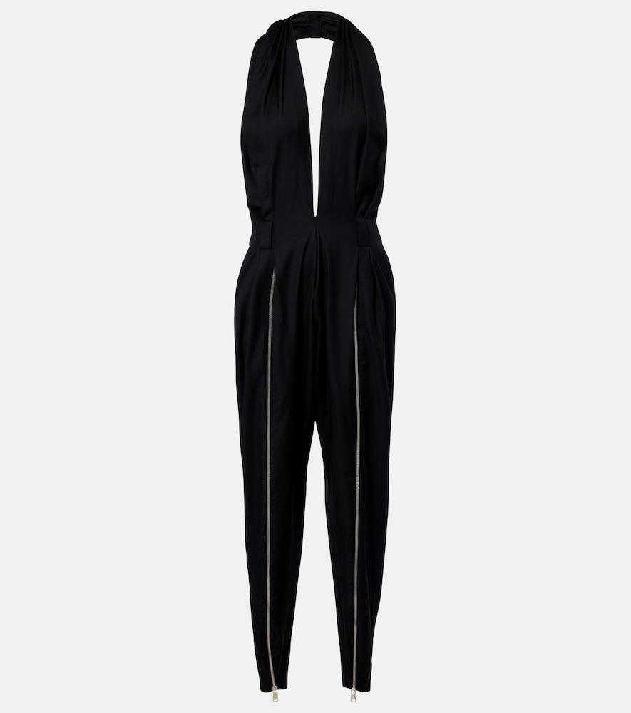 coperni halterneck virgin wool jumpsuit