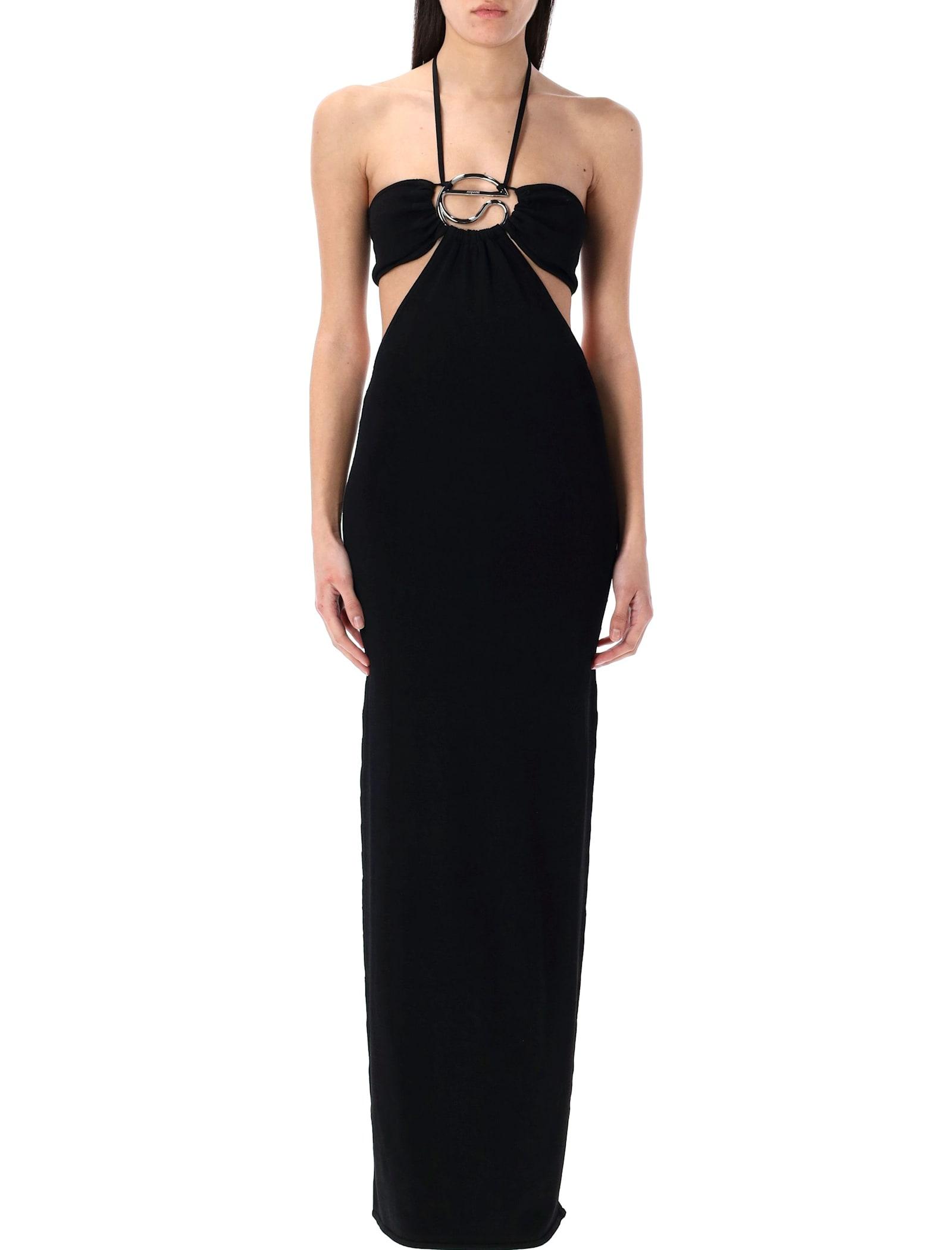 coperni knitted halter long dress