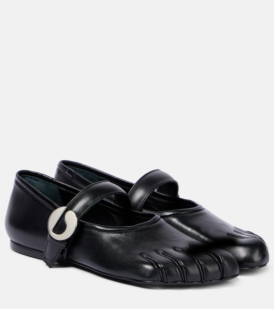 coperni leather mary jane flats