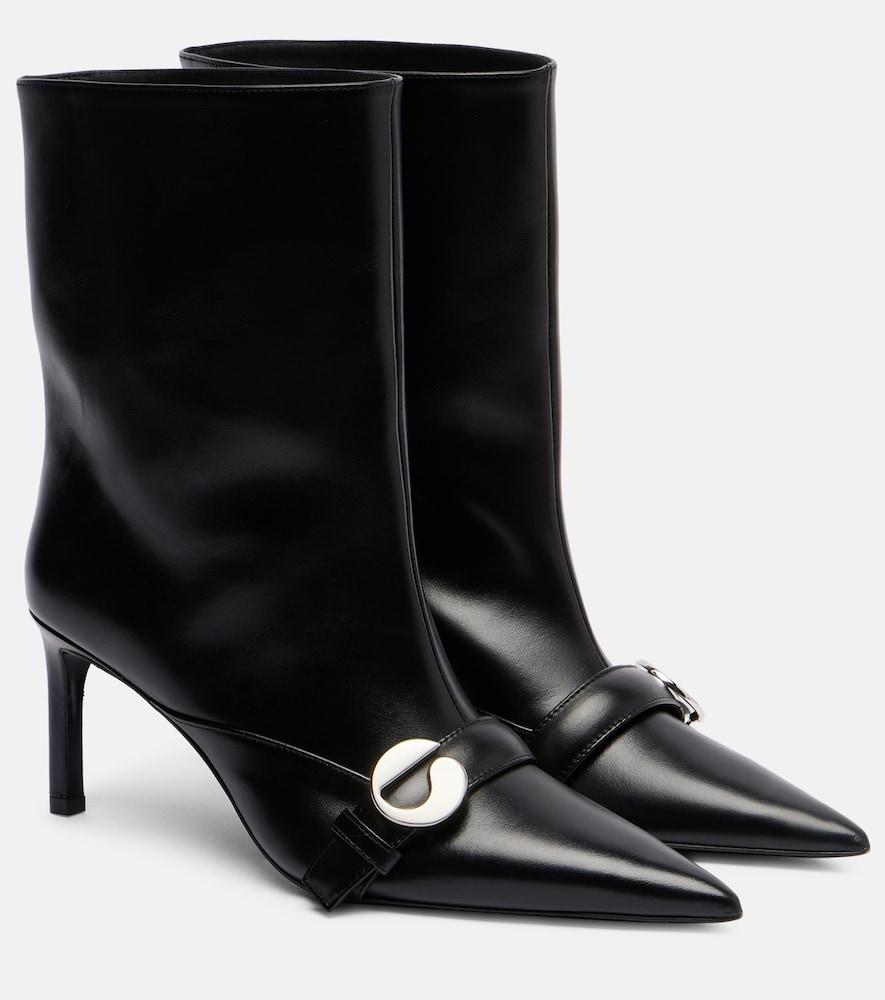 coperni logo leather ankle boots
