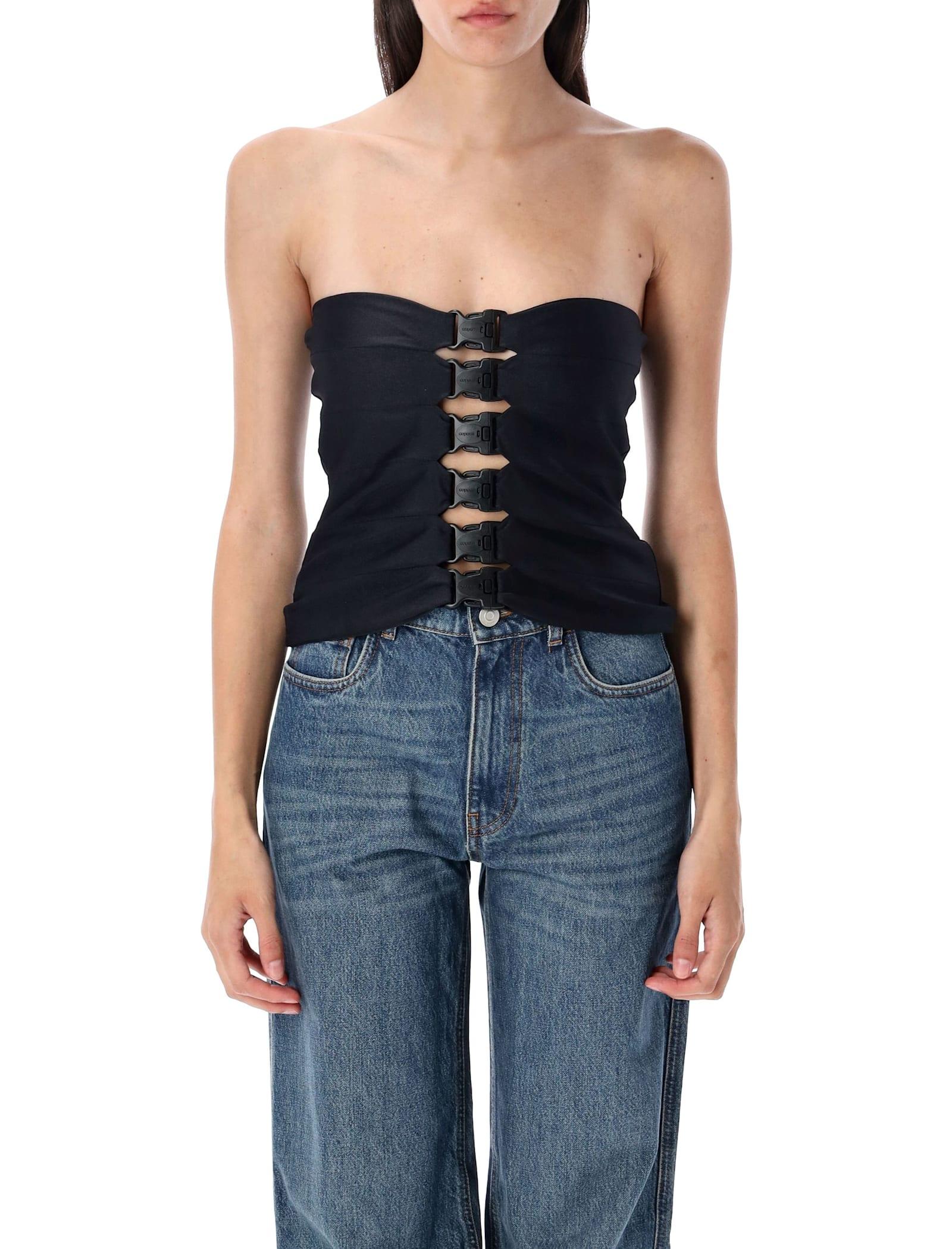 coperni multi buckle top
