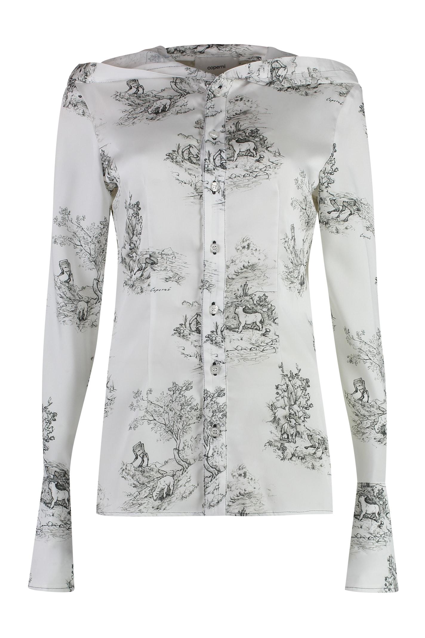 coperni printed twill shirt