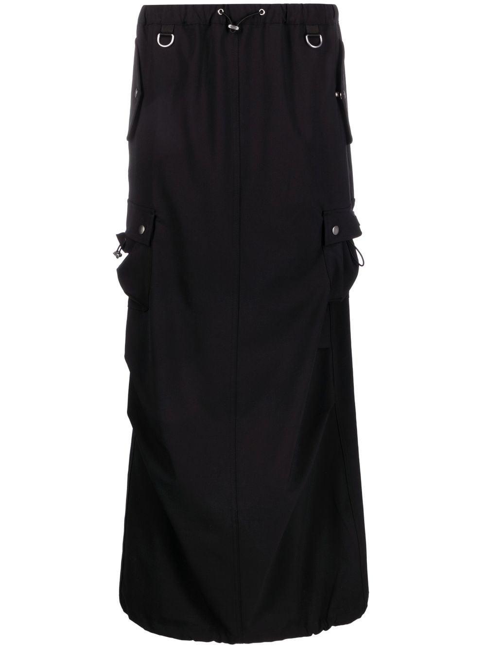 coperni skirts black polyester wool elastane - women