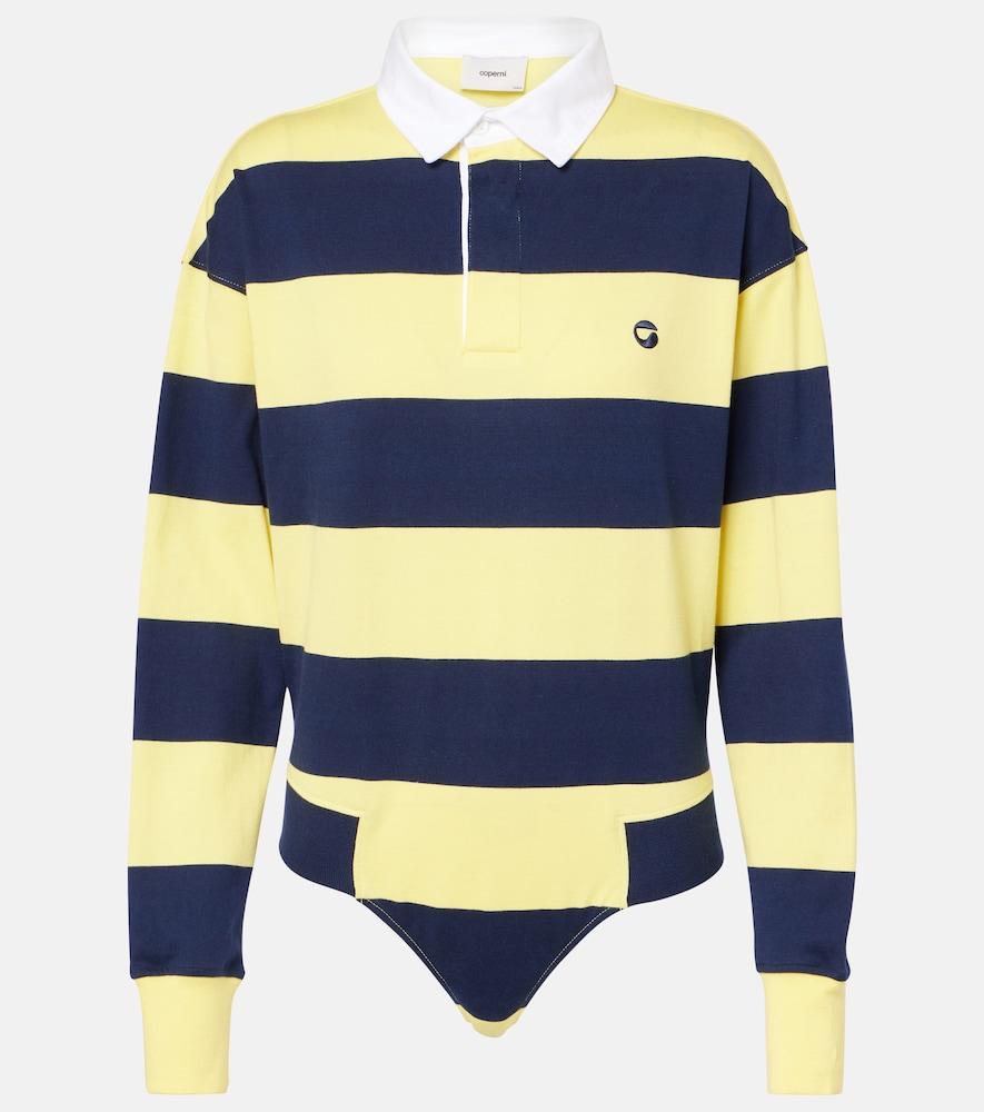 coperni striped cotton bodysuit