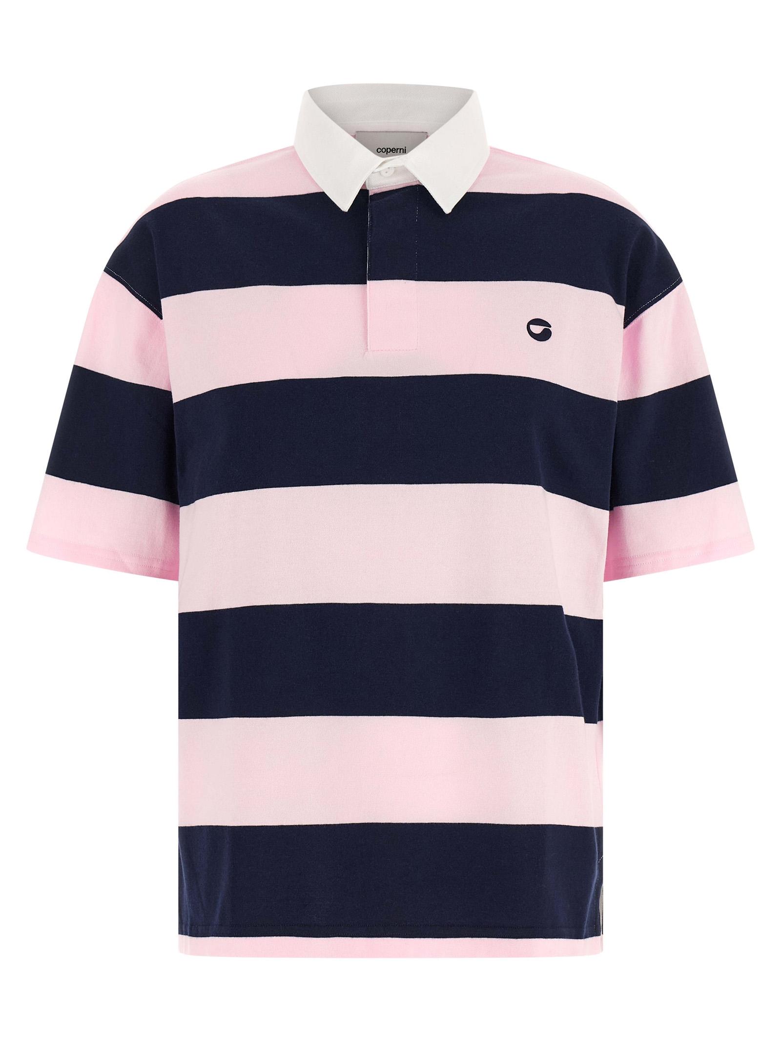 coperni striped polo shirt multicolor organic cotton - women