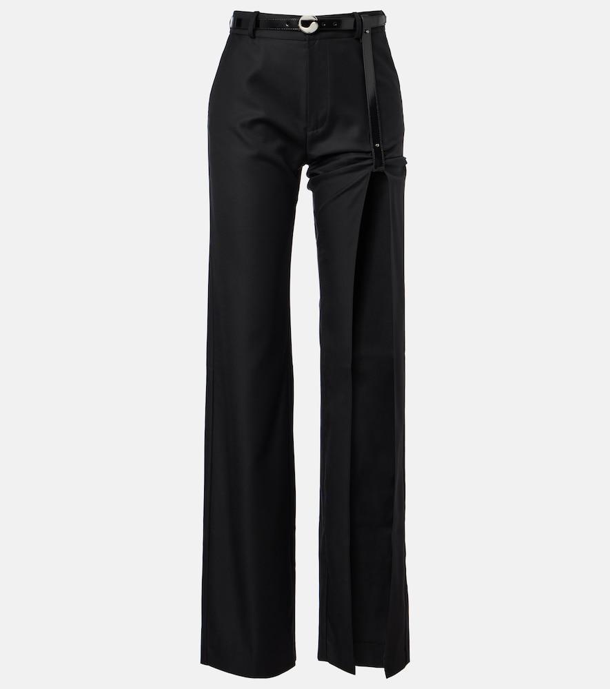 coperni suspended belted cutout straight jeans