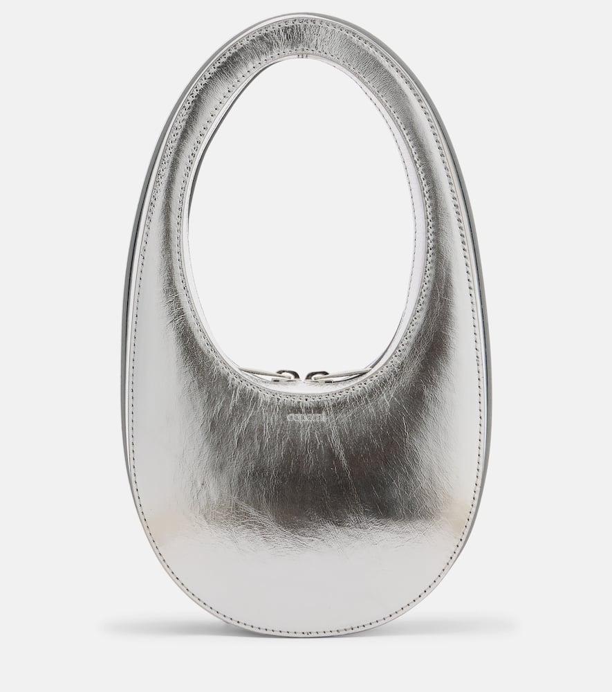 coperni swipe mini metallic leather shoulder bag