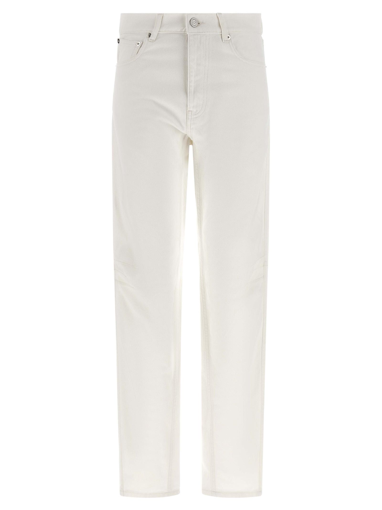 coperni tapered denim jeans white organic cotton - women