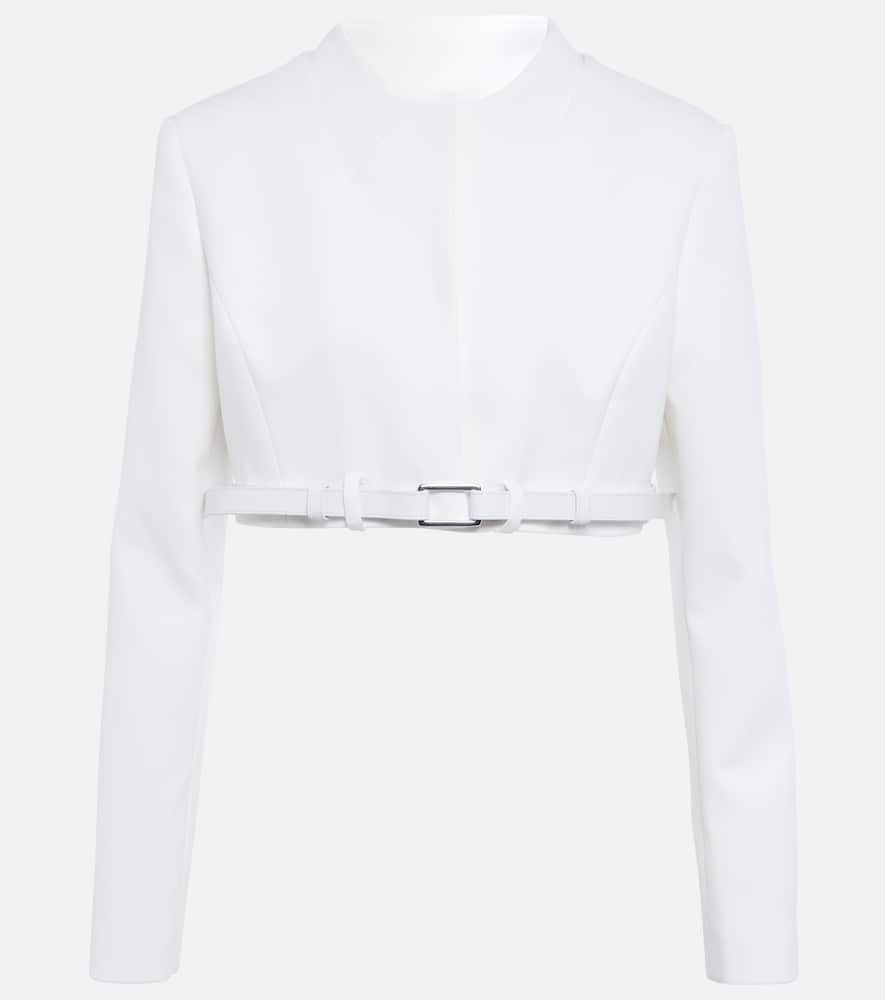 coperni trompe l'oeil cropped jacket