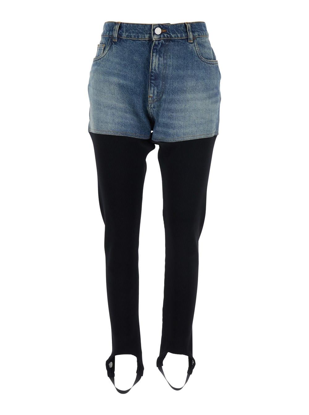 coperni two-tone organic cotton pantaloe