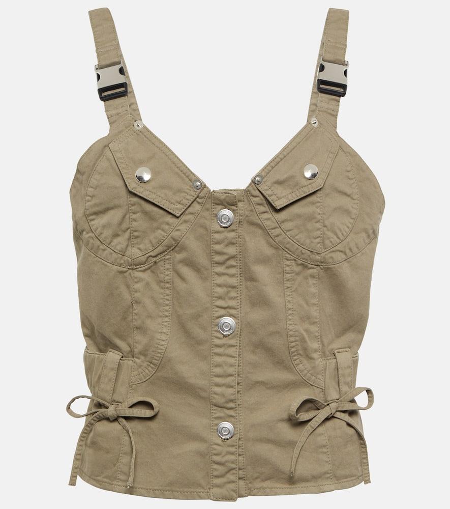 coperni utility bustier cotton top