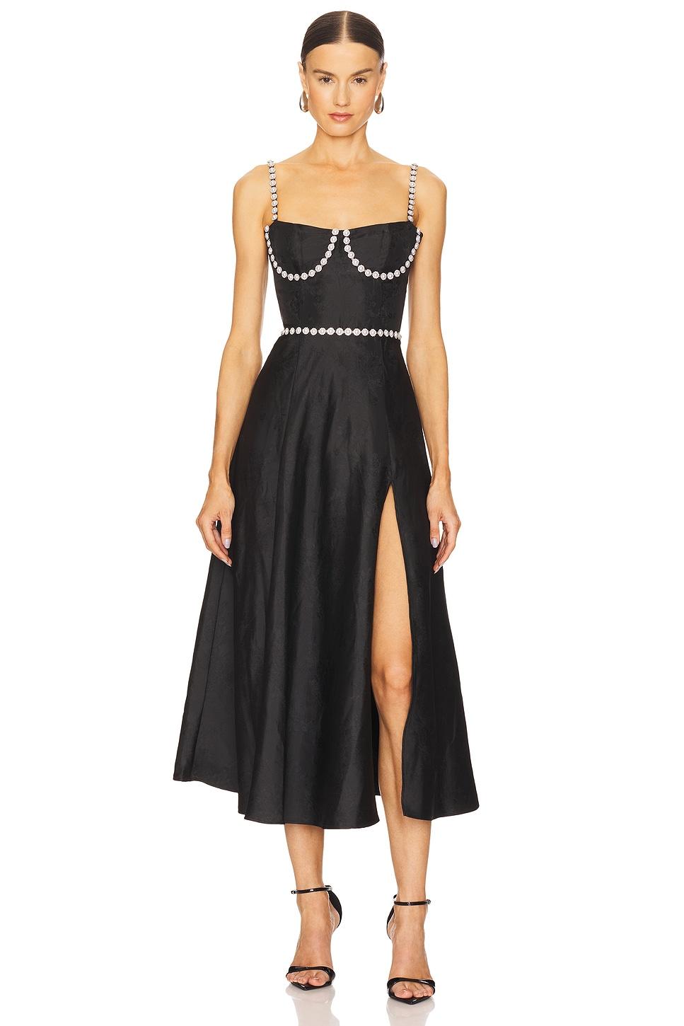 cora corset midi dress
