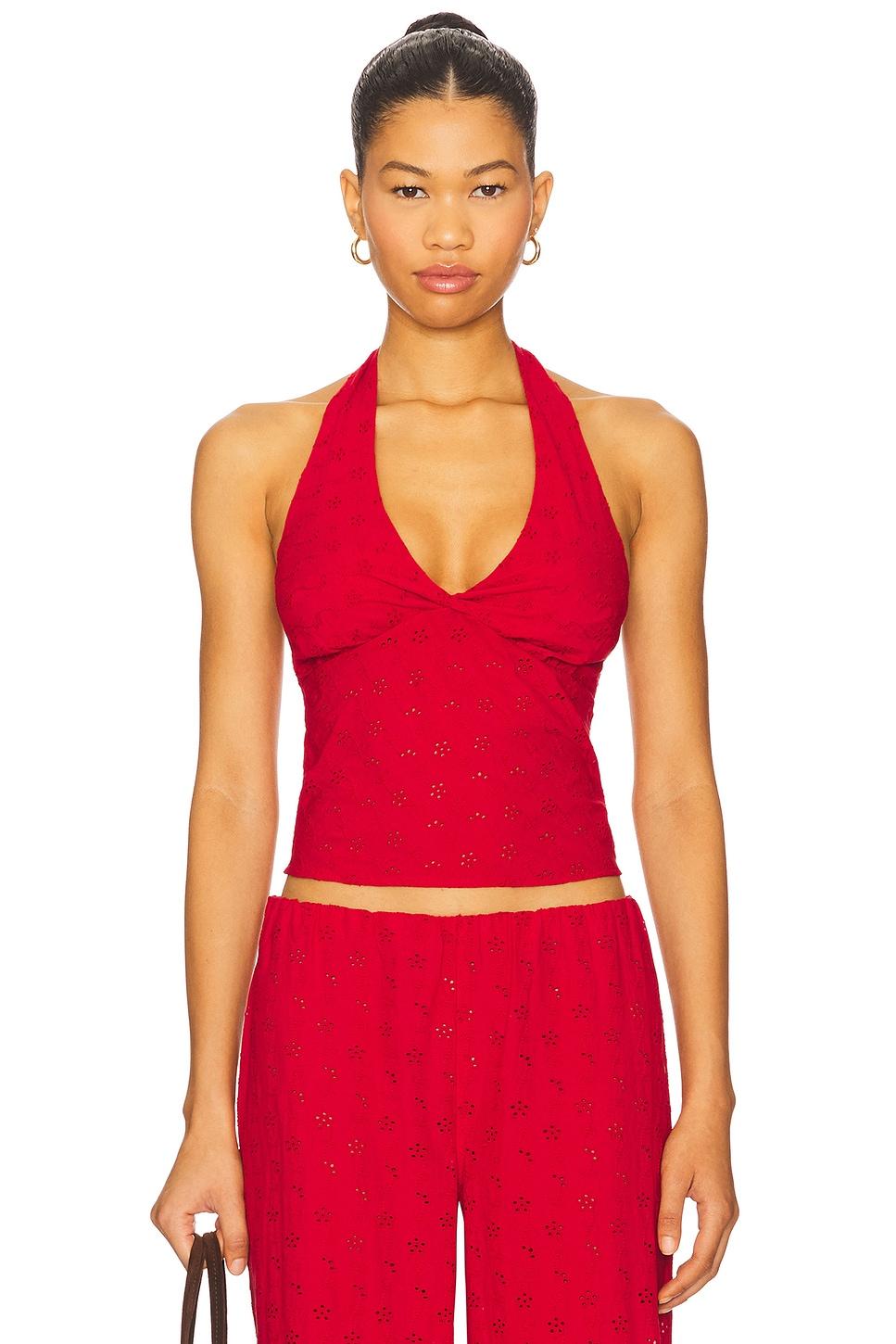 cora eyelet halter