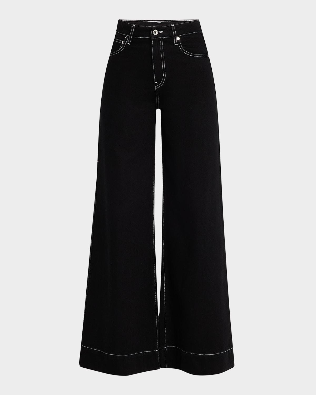coralie high rise wide-leg jeans