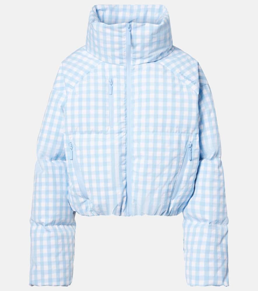 cordova cortina gingham down ski jacket