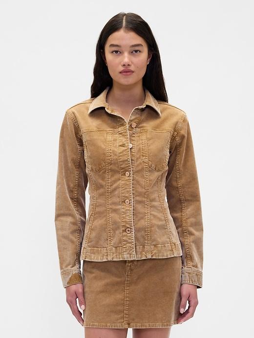 corduroy fitted jacket