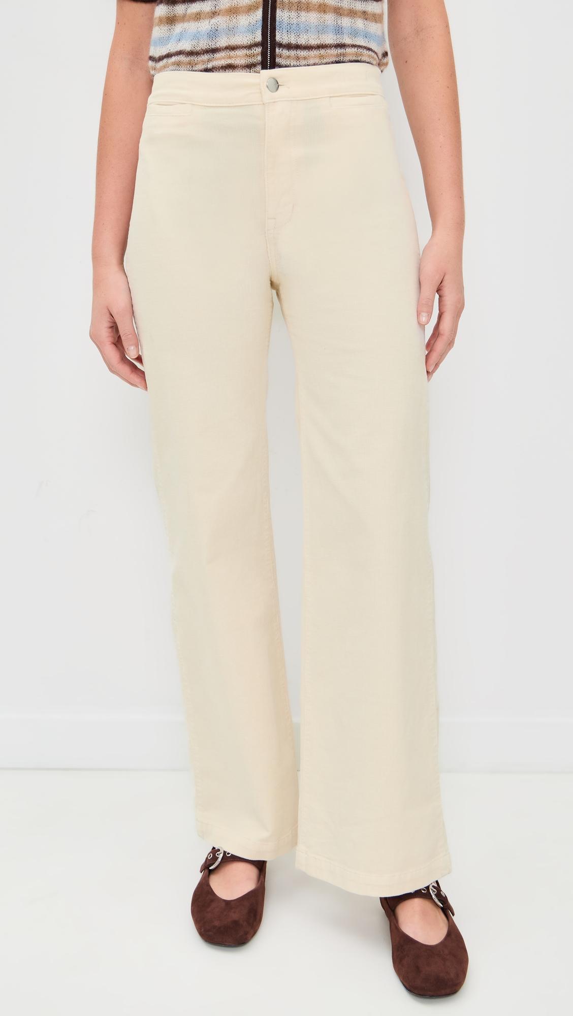 corduroy full length flare wide leg pants
