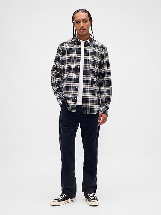 corduroy relaxed straight pants
