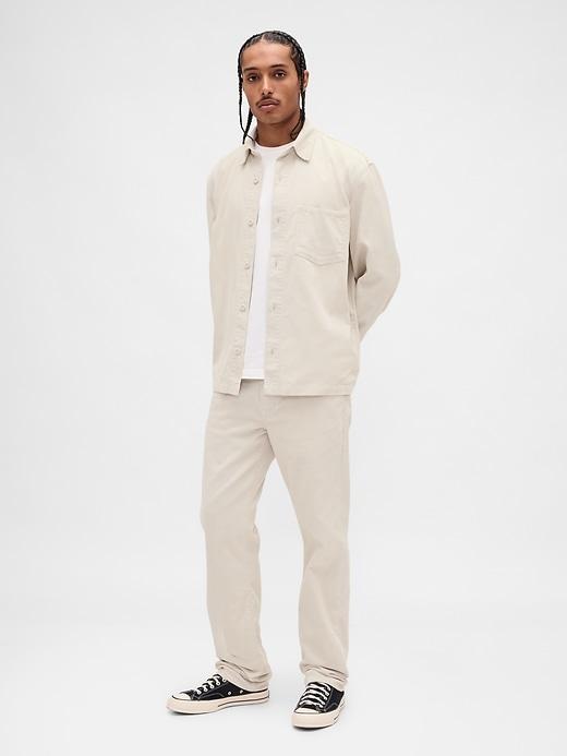 corduroy relaxed straight pants