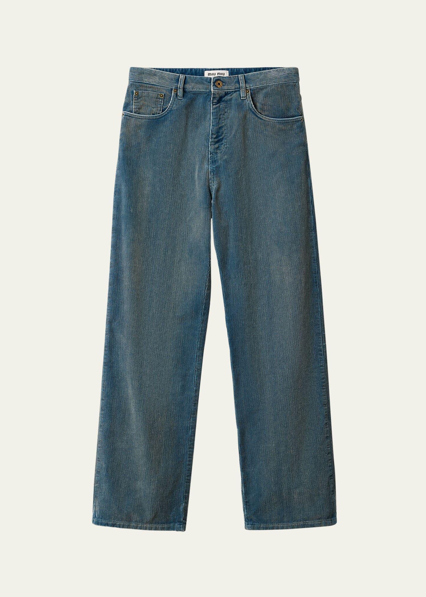 corduroy straight leg pants