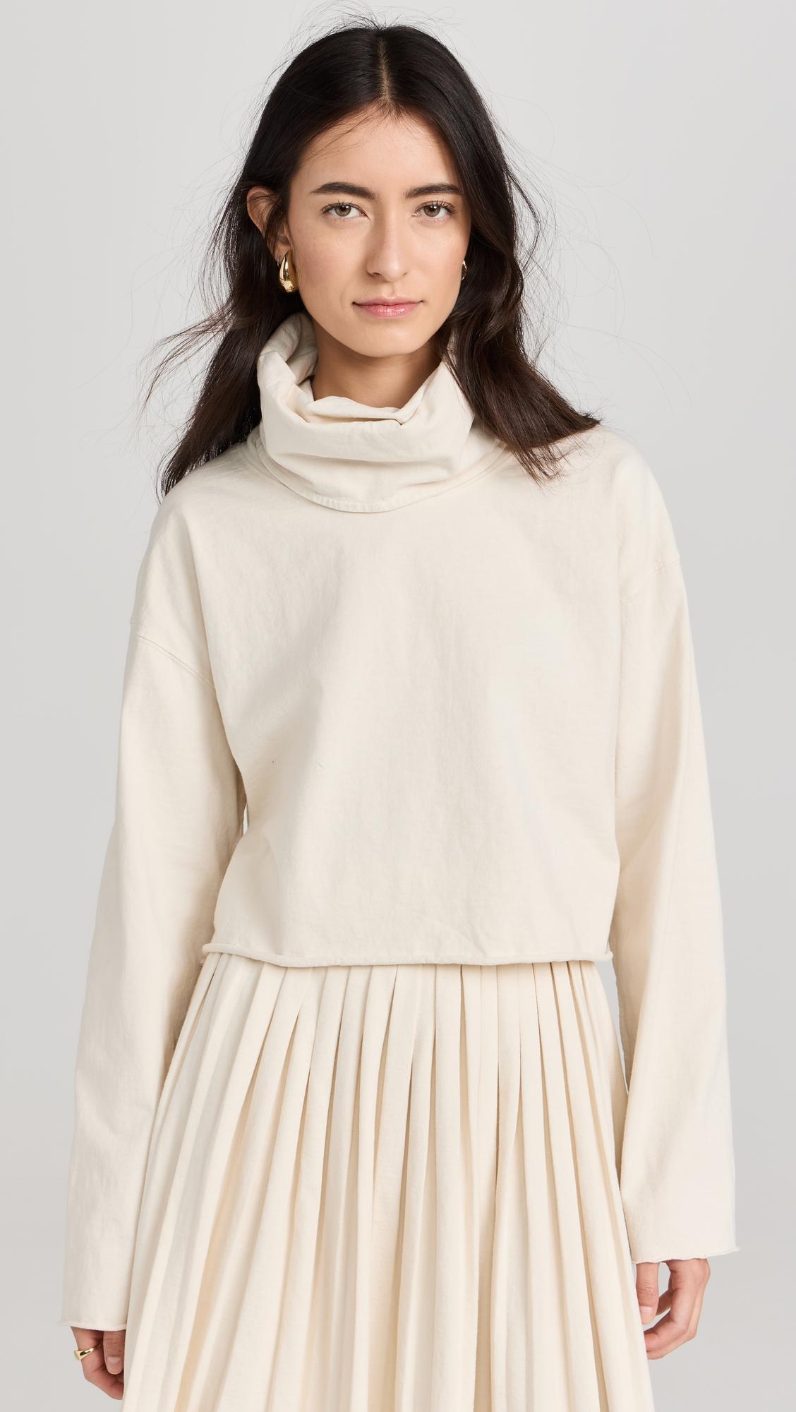coreena cropped cowl neck top