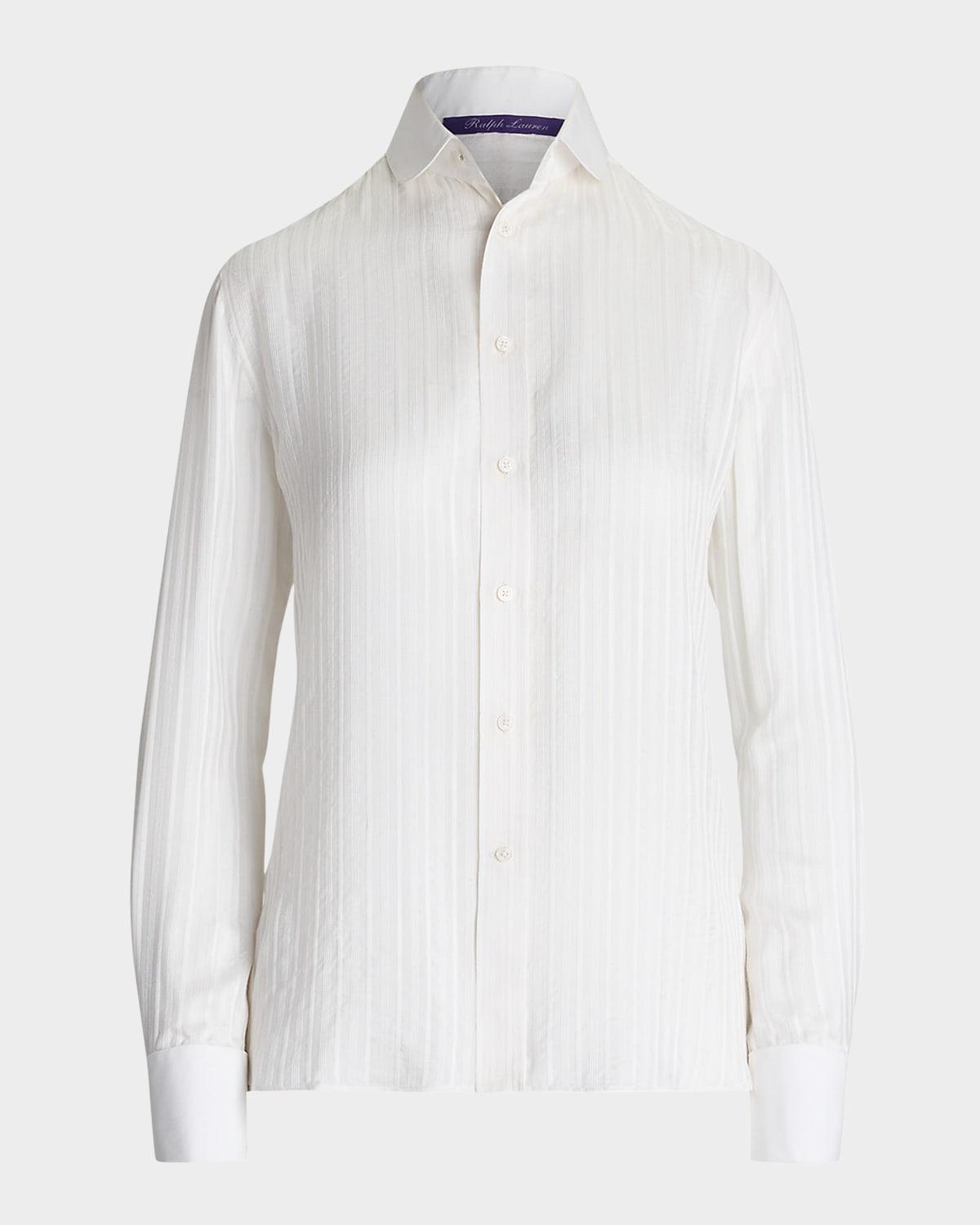 cormac stripe tonal jacquard shirt
